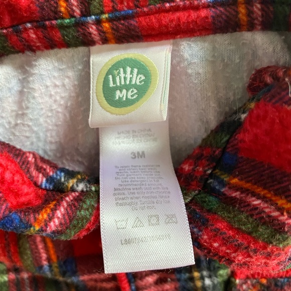 Baby plaid footed pajamas - Picture 3 of 3